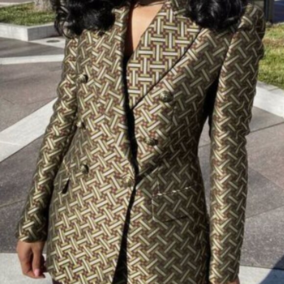 Zara Jaquard Blazer - Picture 3 of 4